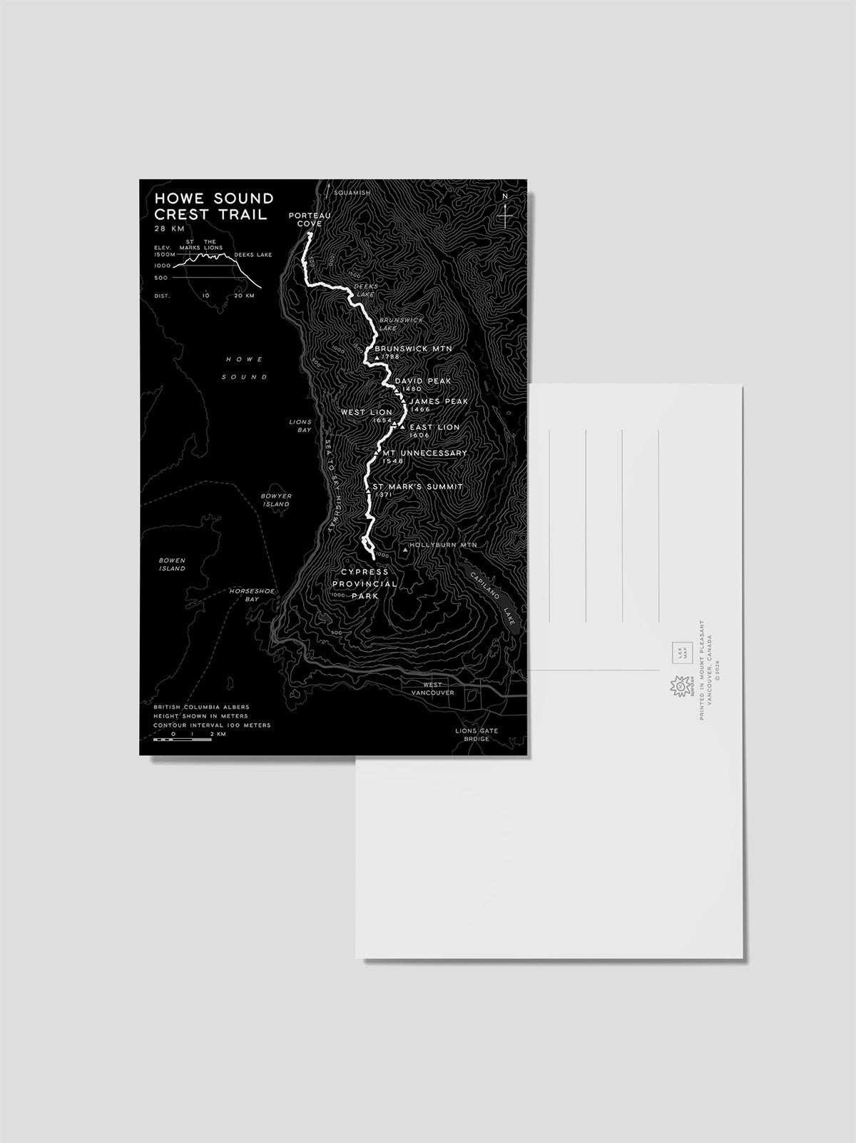 Howe Sound Crest Trail postcard